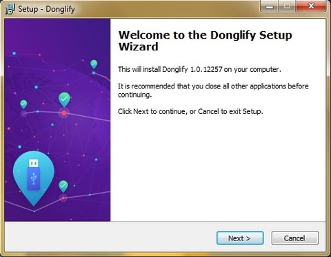  installer Donglify