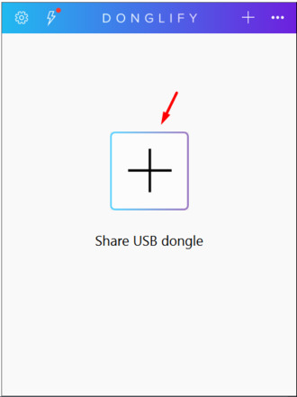 Conecte el dongle al servidor