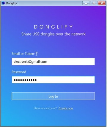  Inicie o Donglify no computador cliente