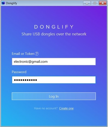  Start Donglify on a client computer