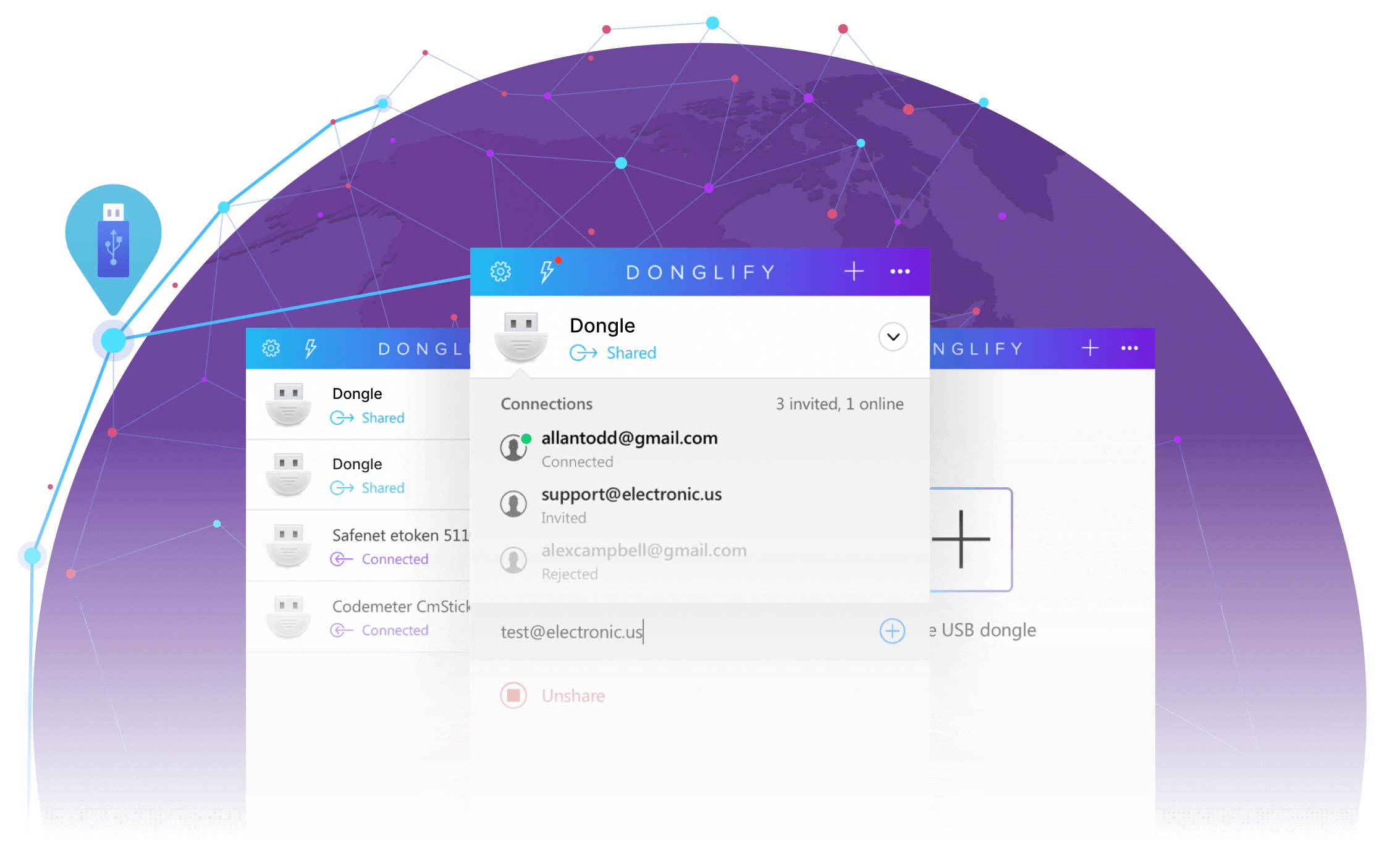 Donglify - 通过网络连接共享USB 加密狗