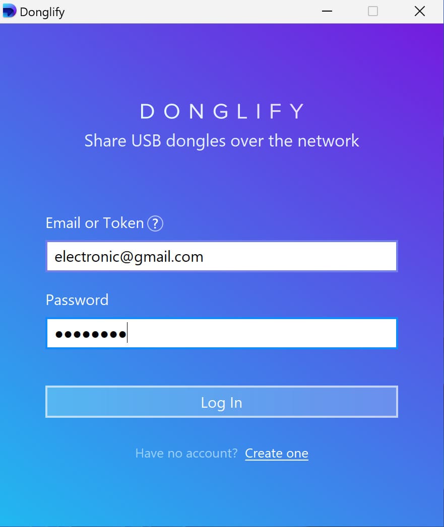  Start Donglify on a client computer